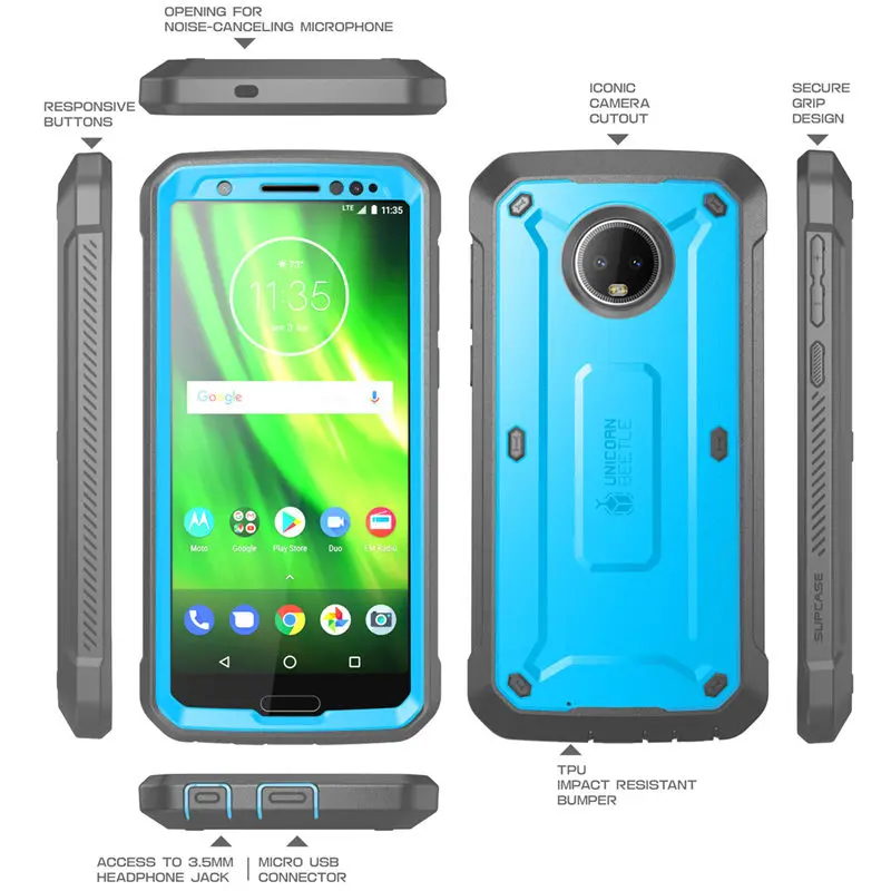 Для Moto G6 чехол SUP чехол UB Pro полный корпус прочная кобура крышка со встроенной защитной пленкой для Moto G6 чехол выпуска