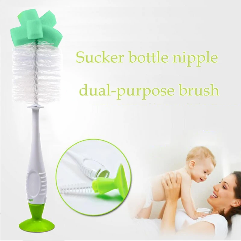 2 шт./компл. Baby Bottle щетка для очистки дети подачи молока бутылка 360 градусов вращая