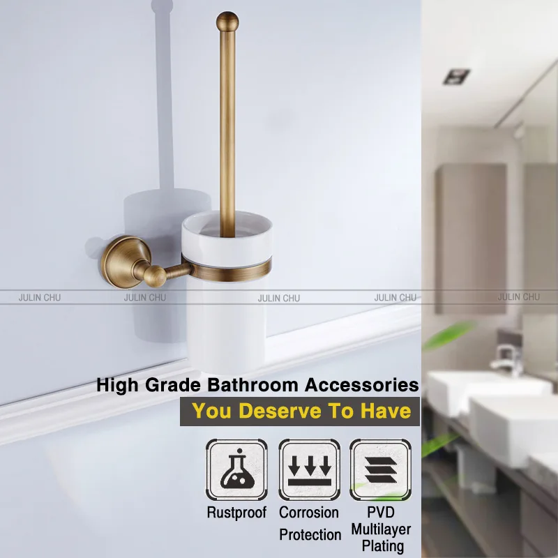 bronze bathroom accessories hardware set antique hair dryer rack coat towel shelf rail bar shower soap dish holder toilet brush free global shipping