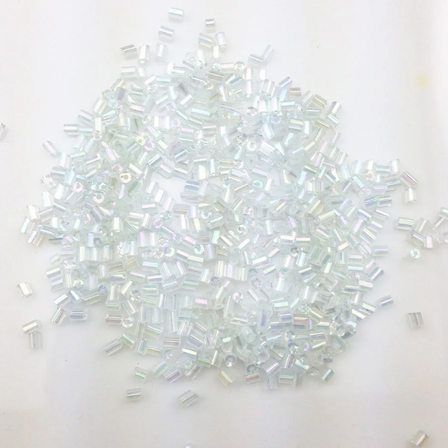 Прозрачные разноцветные бусины разделители 16 г 1000 шт. 2х3 мм|jewelry golden|jewelry organizerbeaded