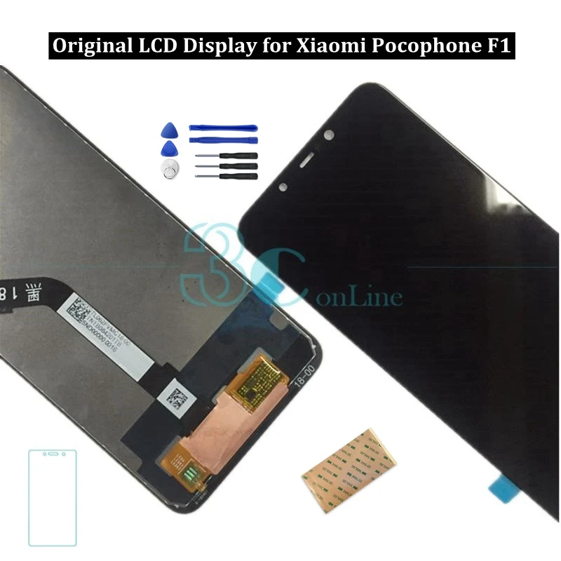 Оригинальный Xiaomi Pocophone F1 ЖК дисплей экран 10 точечный Poco Сенсорная панель