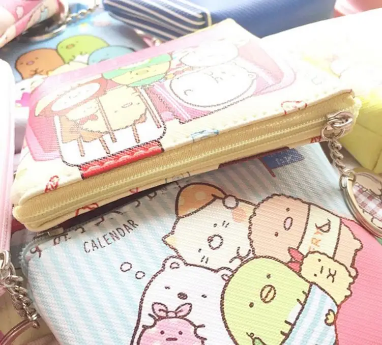 1 шт. Новинка Аниме Sumikko Gurashi Угловые кошельки монета пакет студенческий кошелек