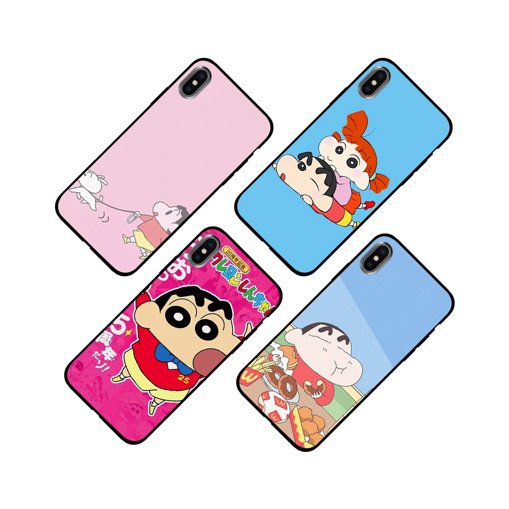 Аниме Crayon Shin Мягкий ТПУ чехол для Apple iPhone 6 6S 7 8 Plus 5 5S SE X XS MAX XR силиконовые чехлы |
