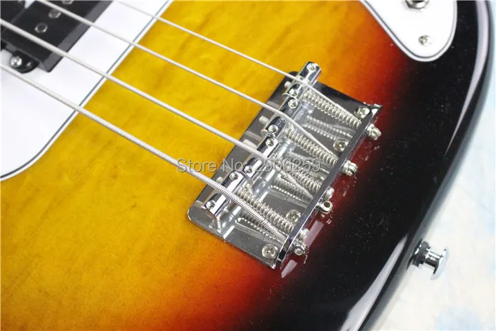 hot sale fen bass guitar vintage sunburst color.maple fingerboard.flamed maple top .Chinese | Спорт и развлечения