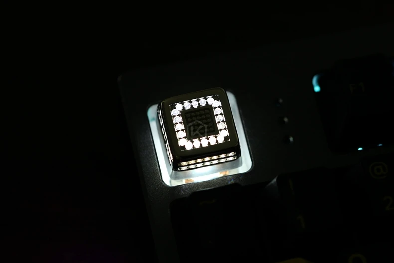 Kpreпаблик металлический драгоценный камень MX Keycap фиолетовый Рубин Сапфир Драгоценный Камень Искусственный Камень для механической клавиатуры ряд R4 esc светильник