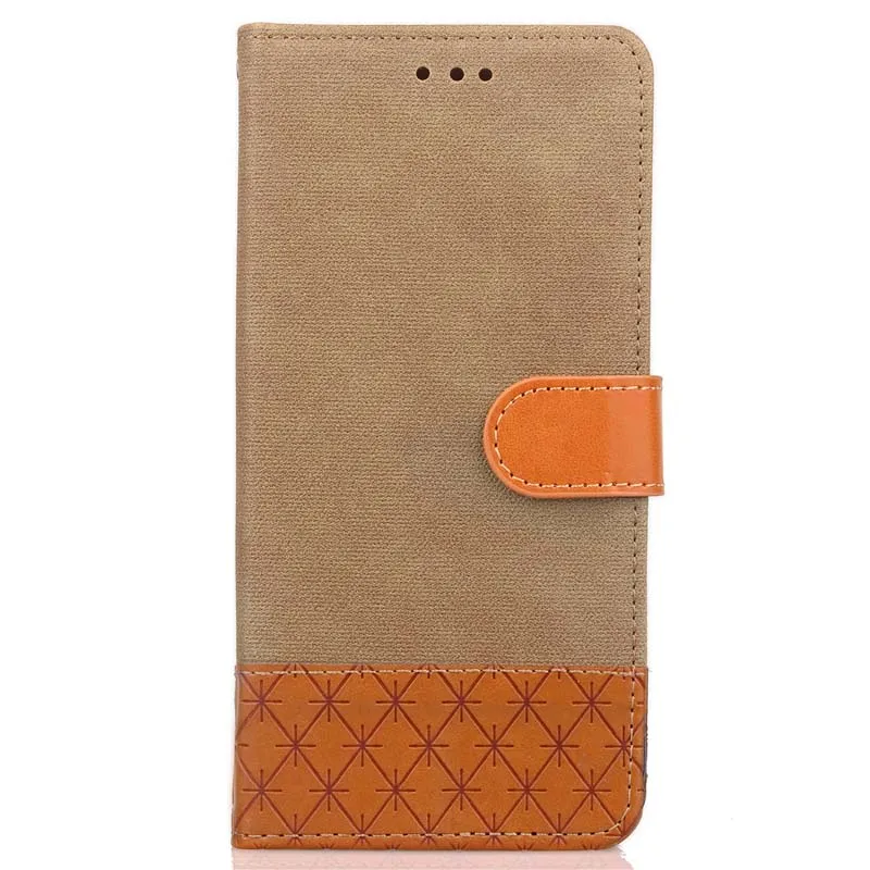 Khaki Роскошный чехол Xiomi Redmi 4X, бумажник, Джинсовая кожа, подставка, книжка, флип-чехол для телефона, для Xiaomi Xiomi Redmi 4X4 X, чехол-крышка - Цвет: Khaki