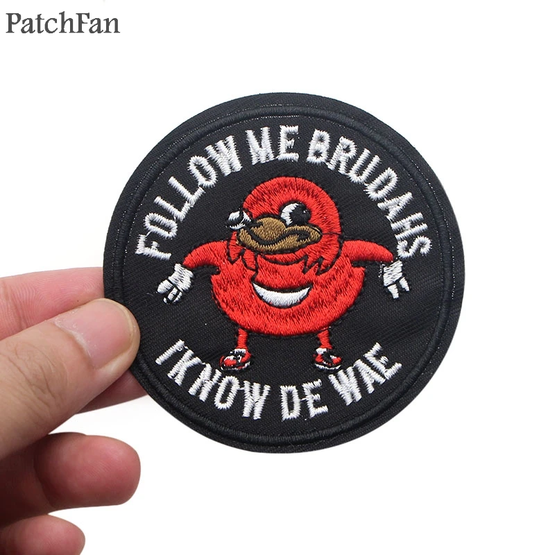 Patchfan Уганды суставы мем гладить на нашивки одежда para diy вышитые значки швейная