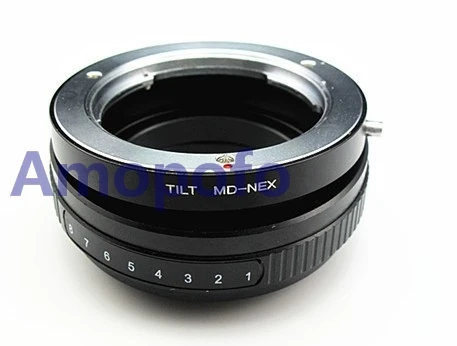 Amopofo Φ Tilt Lens Adapter Minolta MD Mount to Sony E MD-NEX NEX-3 NEX-5 NEX-7 NEX-C3 | Электроника