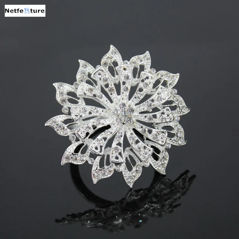4pcs/lot Metal Napkin Rings For Wedding Table Decoration Rhinestone Holder Nickle gold Plating Serviette Ring YNR3032 | Дом и сад