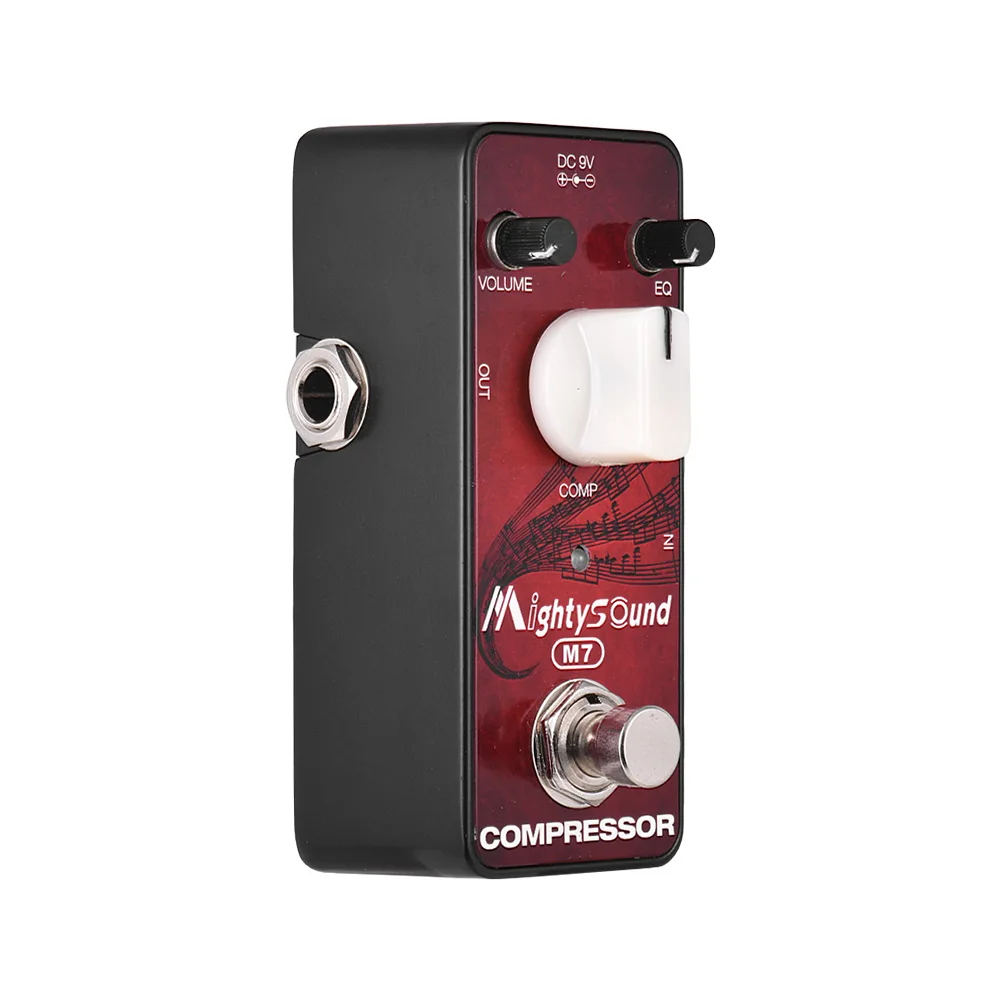 Компрессорная педаль для гитары Mighty Sound M7 полностью металлический корпус