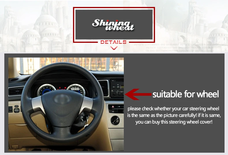 Черный чехол рулевого колеса автомобиля из натуральной кожи для Toyota Corolla 2009-2013 Matrix 2009-2010 Toyota Corolla EX Auris 2007-2009