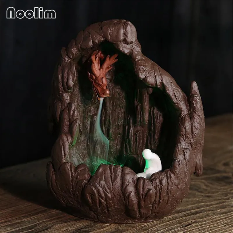 Электрический Дракон Backflow благовония яркий светодиодный светильник держатель