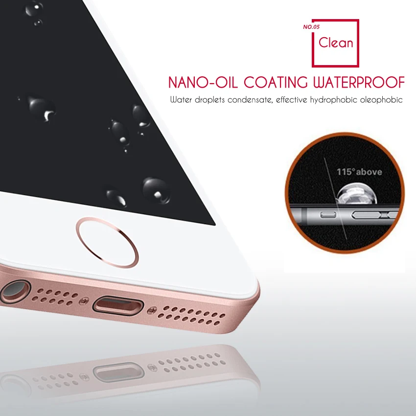 0 26 мм 2.5D защитное стекло на закаленное пленка 9H HD для iPhone 5S 5C 4 4S 5 SE защита экрана |