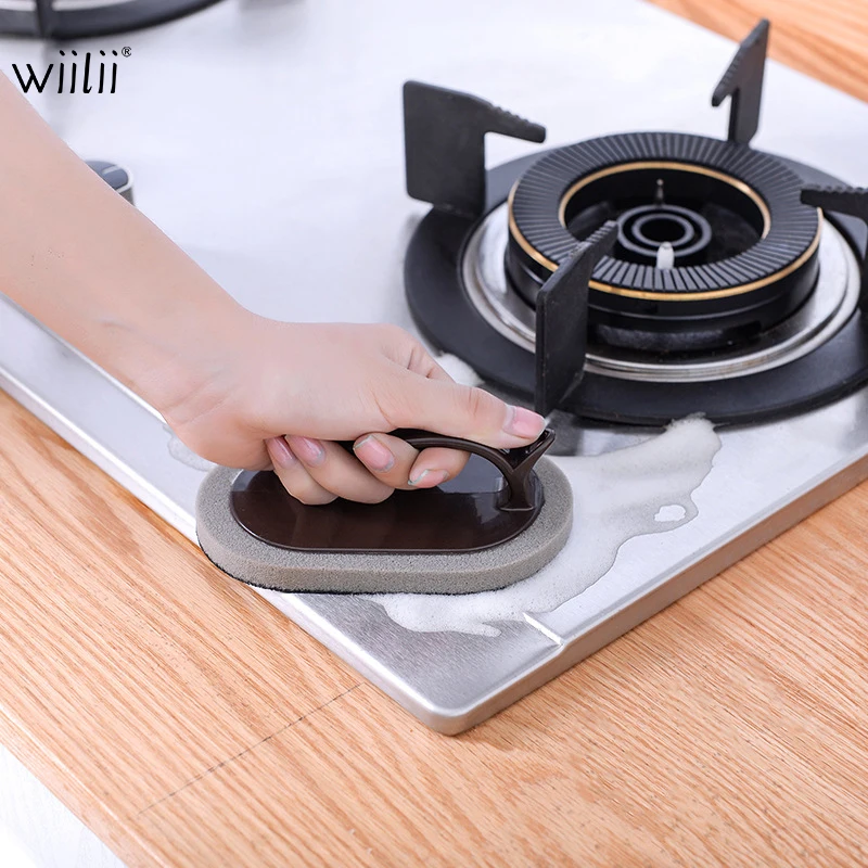 WIILII креативная волшебная губка Ластик уборка Щетка пластиковая ручка щетка для