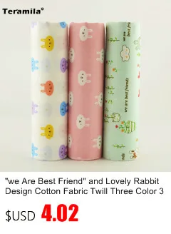 Teramila New Arrivals Colorful Design 7 PCS / Lot 9CMx50CM Sewing Material Cotton Jelly Rolls Strips Plain Fabric Patchwork