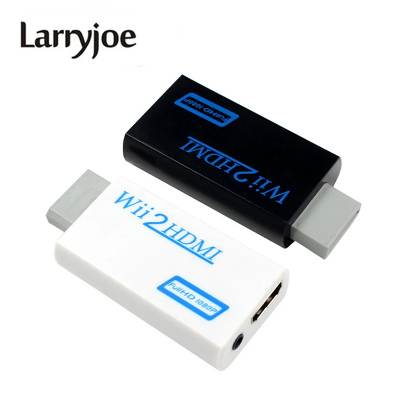 Larryjoe Full HD HDMI 1080P Converter Adapter With 3.5mm Stereo Audio Jack Output for Wii 2 Connector White | Электроника