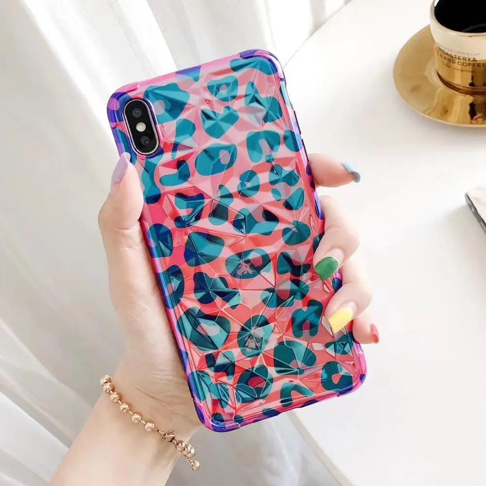 ORYKSZ роскошный блестящий чехол для телефона с леопардовым принтом iPhone X XS Max 8 7 6 s Plus