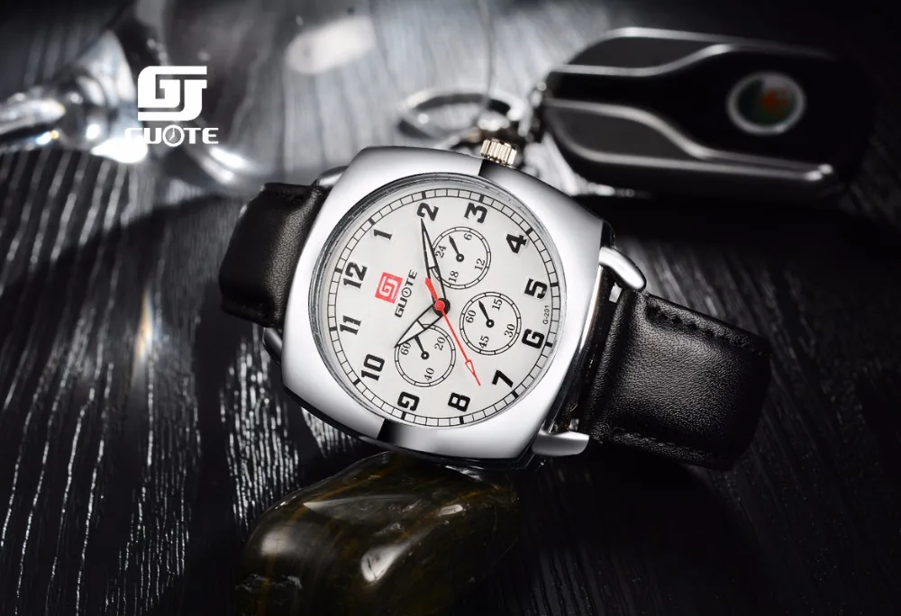 

GUOTE Casual Fashion Quartz Watch Men Watches Top Luxury Brand Famous Wrist Watch Male Clock For Men Sports Relogio Masculino
