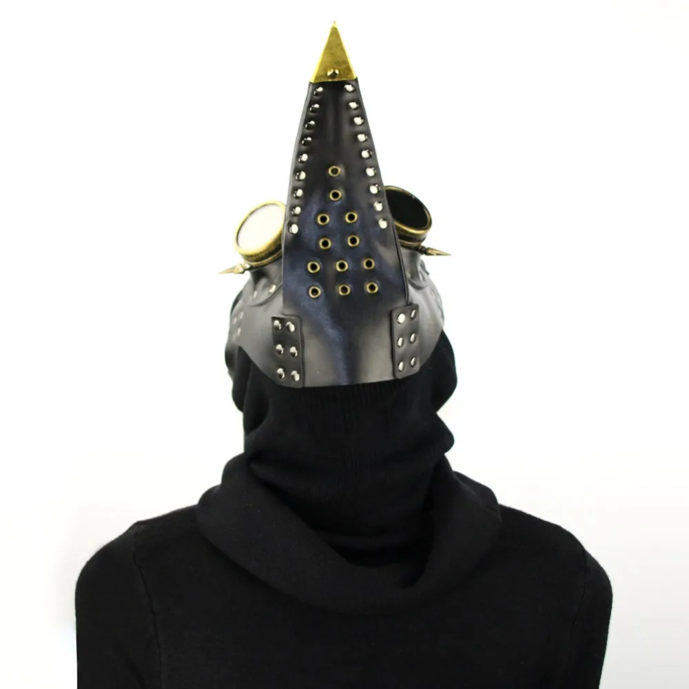 Burlesque черная маска из искусственной кожи и смолы с заклепками чума птица нос в