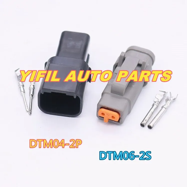 

10pcs Deutsch DTM 2 Pin DTM06-2S / ATM06-2S DTM04-2P / ATM04-2P Waterproof Electrical Connector Inlet Air Temperature Sensor