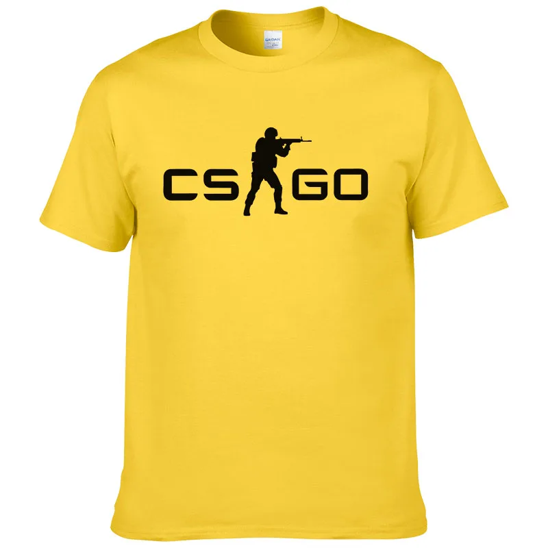 CS GO Gamers/Мужская и женская футболка новая летняя csgo для мужчин 100% хлопок высокое
