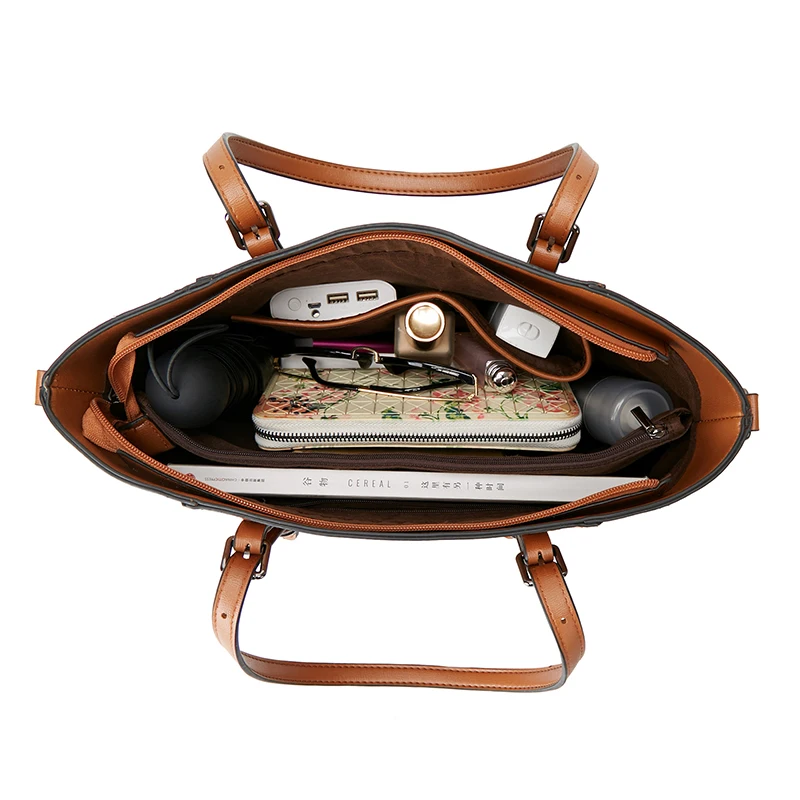 Новинка 2019 сумка через плечо из искусственной кожи Ретро стиль женская большая