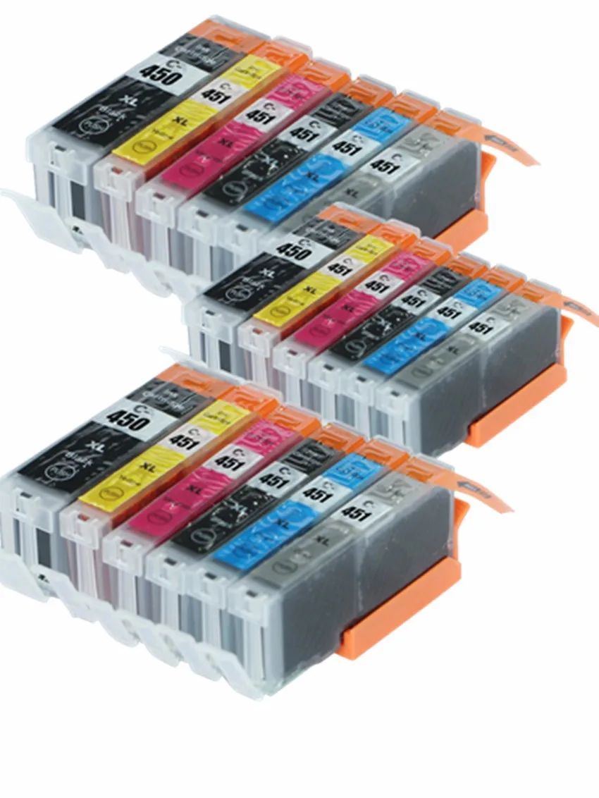 18 шт. Замена для canon pgi450 PGI451BK PGI450 CLI451 совместимый чернильный картридж Ip7240 MX924 IX6540
