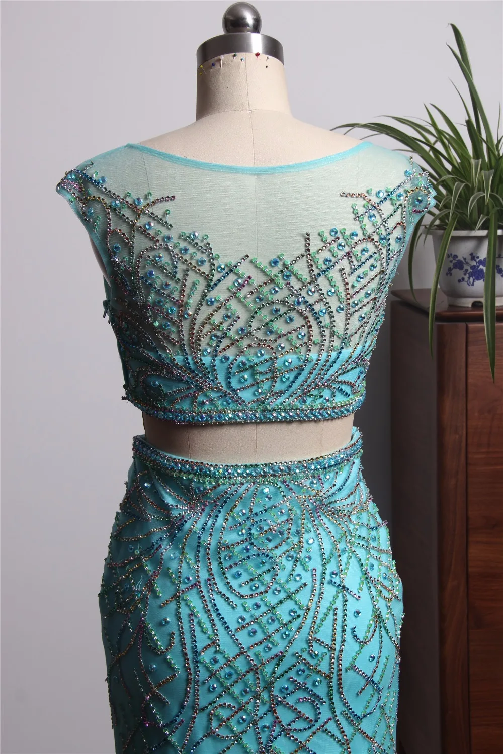 New Arrival Two Pieces Prom Dress 2018 Elegant Tulle Evening Gowns For Women Mermaid Party vestidos de festa | Свадьбы и торжества