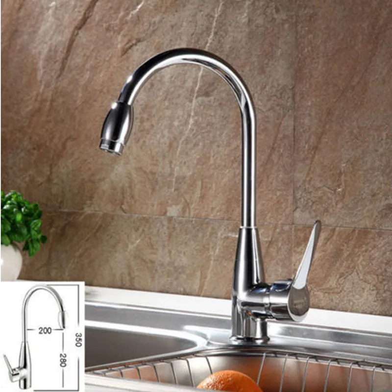 Новый Горячий/Холодный Хромированный Смеситель Воды смеситель для кухни Ванная