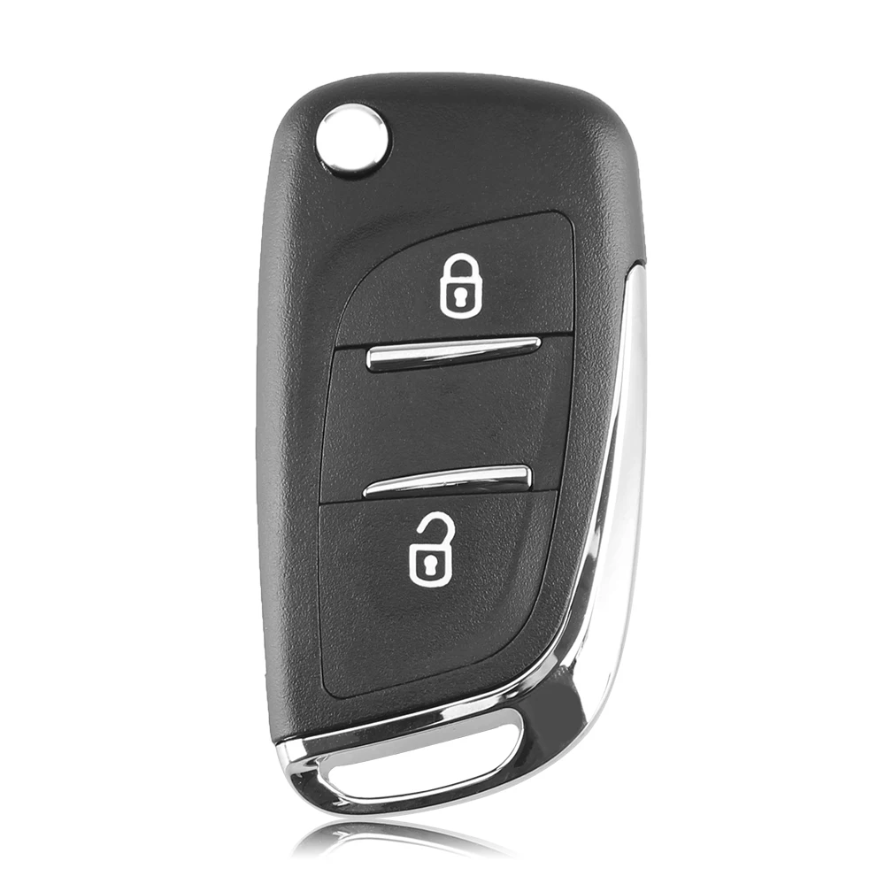 KEYYOU 2 кнопки модифицированный Флип складной дистанционный ключ чехол для peugeot 307 408 308 3008 2BT DKT0269 CE0536