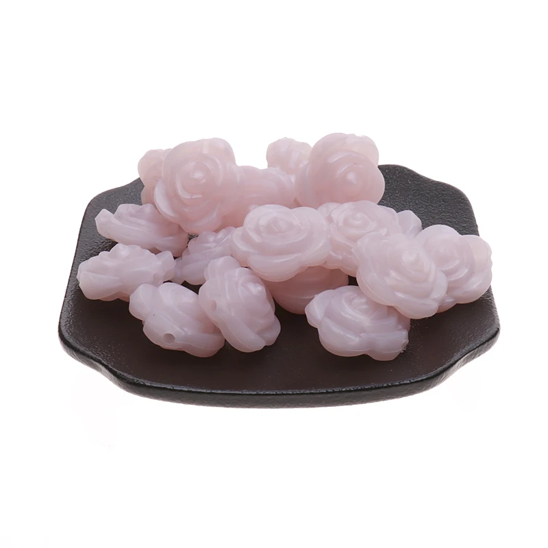 10 шт. силиконовые бусины в форме розы без бисфенола А|Детские прорезыватели| |