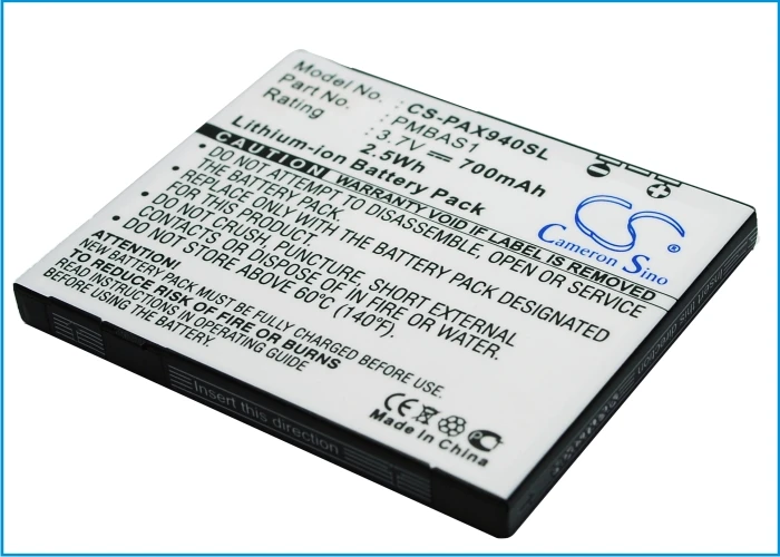 Cameron Sino 700mAh Аккумулятор PMBAS1 для Panasonic 001 P 940 941P|Аккумуляторы мобильных телефонов| |