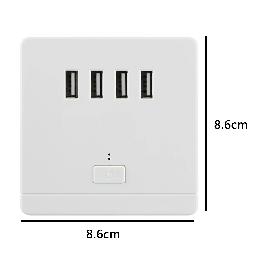 Marsnaska 4 порта USB настенное зарядное устройство розетка переключатель управление
