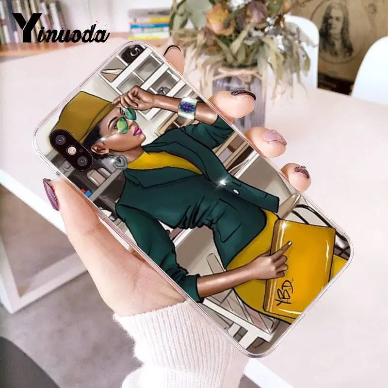 Чехол для iphone 13 7 6 X модная Рождественская девушка распродажа Роскошный чехол