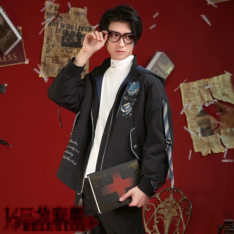 Костюмы для косплея колледжа Ravenclaw для взрослых, плащ Гермионы, куртки, юбки, рубашки для женщин, девочек и мальчиков, вечерние, школьная одежда