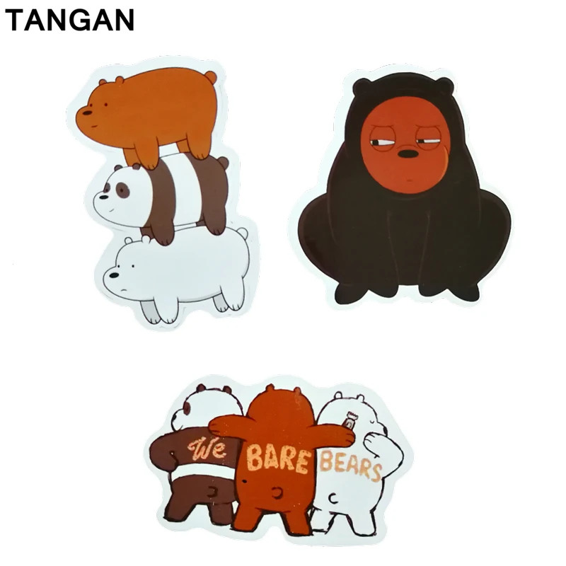 6pcs panda LOGO Sticker Pvc Waterproof Decal Motorcycle Fridge Skateboard Doodle Funny Car Auto Laptop | Автомобили и мотоциклы