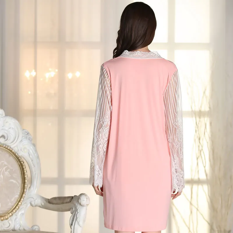 Акция 2016 новинка ультратонкий волокнистый дышащий мягкий Халат + ночная рубашка