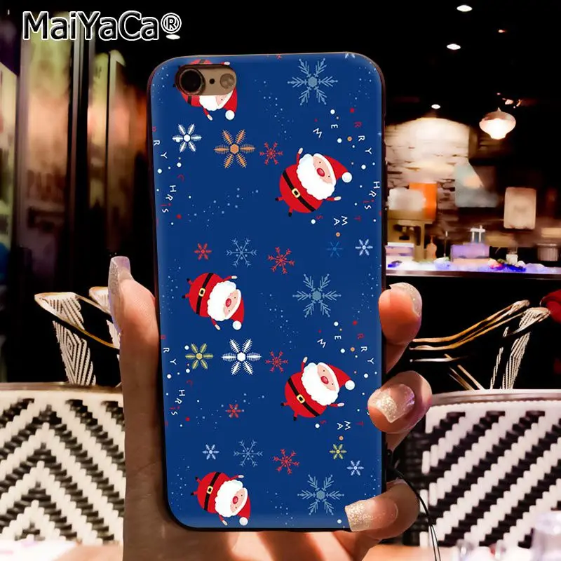 Чехол для телефона MaiYaCa Merry Christmas Снежинка для iphone 11 Pro 11Pro Max 6S 6plus 7 7plus 8 8Plus X Xs MAX 5 5S XR