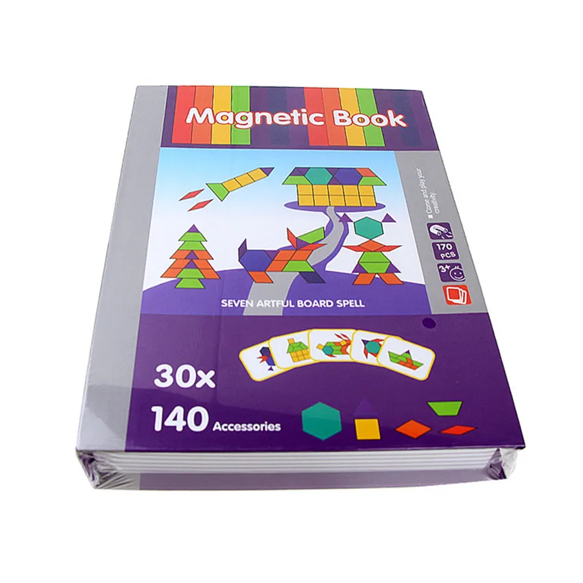 Детские Магнитные Головоломки Magnetibook Crazy Face принцесса головоломка Рождественский подарок развивающие игрушки для детей Монтессори головоломки игрушки