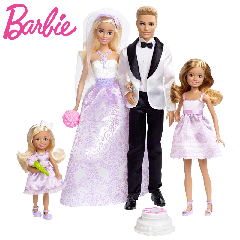 4 шт. Оригинальная кукла Барби коллекция Ограниченная серия мечты Свадебный