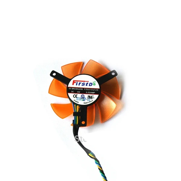 Вентилятор Охлаждения видеокарты FD5010U12S pld05010s12h 47 мм 39 4Pin DC 12 В 0.22A VGA для Radeon ZOTAC 9400GT