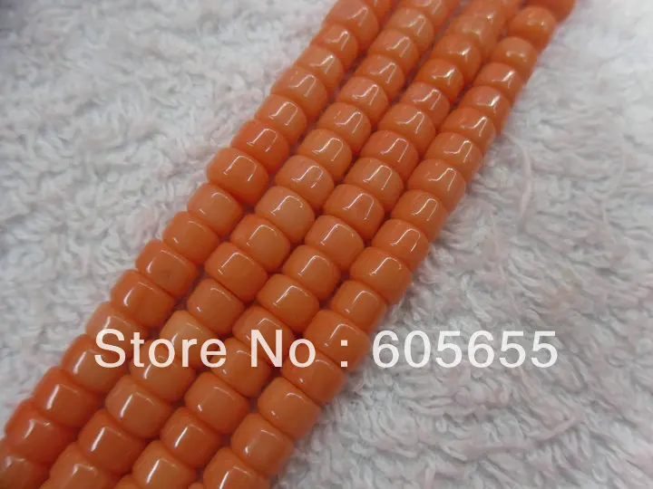 

4x6mm Pink Color Coral Barrel Shape Wheel Beads 10 strands per lot Free Shipping