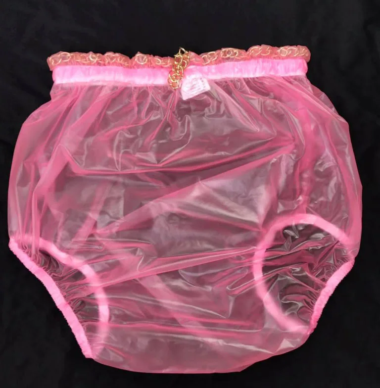 ABDL Pull-On замок Пластиковые Брюки цвет Pimk P016-5