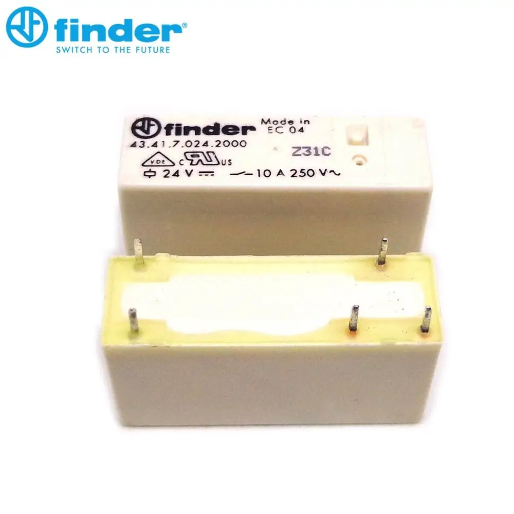 

5PCS finder relay 43.41.7.024.2000 24VDC 10A 5PIN Brand new and original