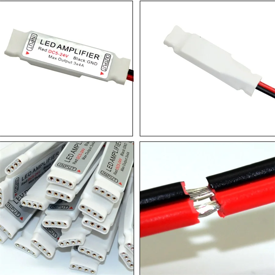 5 шт. светодиодный Усилитель контроллер мини 3 клавиши RGB/RGBW DC5 24V для 5050