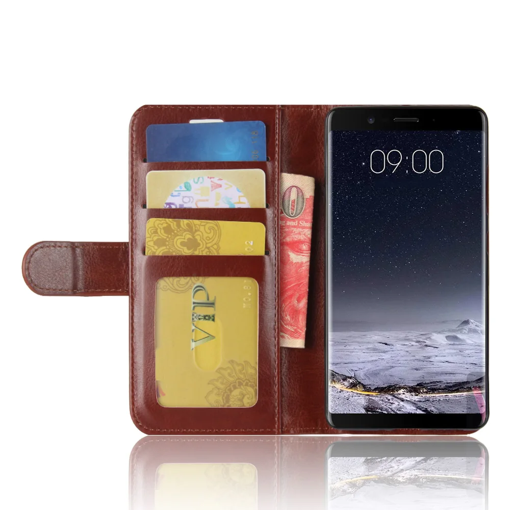 Брендовый кожаный чехол бумажник gligle R64 с узором для Nokia 8 sirocco защитный