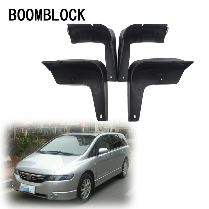 

4pc Car Front Rear Mud Flaps Mud Flap Mudguards Fender For Honda Odyssey 2004 2005 2006 2007 2008 JDM Accessories
