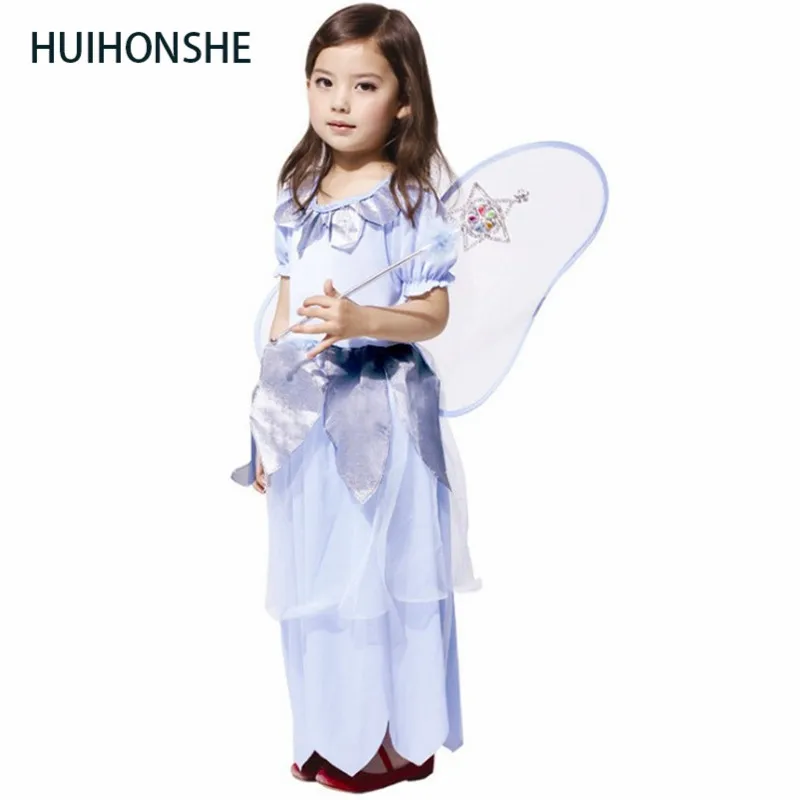 Детские костюмы на Хэллоуин для маленьких девочек феи с цветами Динь Колокольчик