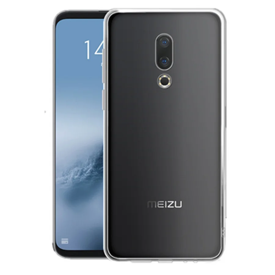 Противоударный чехол для телефона Meizu 16 чехол-бампер мягкая прозрачная задняя