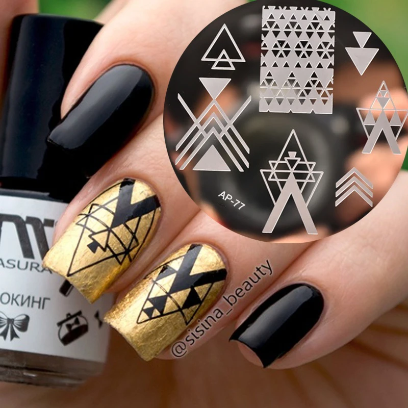 2019 Новая серия пластин для стемпинга трафарет ногтей фотошаблон пластины